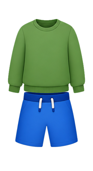 Sweater + shorts